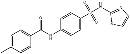 4-methyl-N-{4-[(1,3-thiazol-2-ylamino)sulfonyl]phenyl}benzamide Struktur