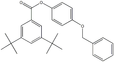 4-(benzyloxy)phenyl 3,5-ditert-butylbenzoate Struktur