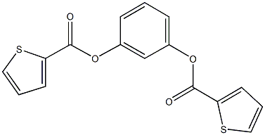 3-[(2-thienylcarbonyl)oxy]phenyl 2-thiophenecarboxylate Struktur