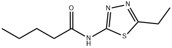 N-(5-ethyl-1,3,4-thiadiazol-2-yl)pentanamide Struktur