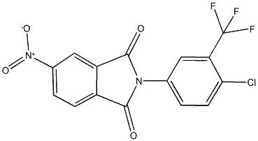 2-[4-chloro-3-(trifluoromethyl)phenyl]-5-nitro-1H-isoindole-1,3(2H)-dione Struktur