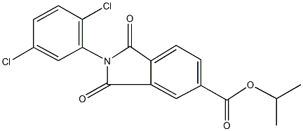 isopropyl 2-(2,5-dichlorophenyl)-1,3-dioxoisoindoline-5-carboxylate Struktur