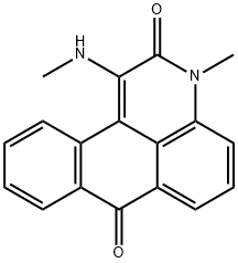 3-methyl-1-(methylamino)-3H-naphtho[1,2,3-de]quinoline-2,7-dione Struktur