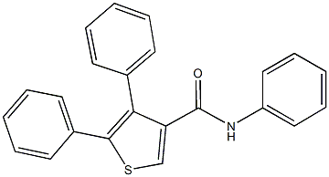 N,4,5-triphenyl-3-thiophenecarboxamide Struktur