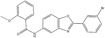 N-[2-(3-bromophenyl)-1,3-benzoxazol-5-yl]-2-methoxybenzamide Struktur