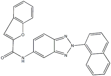 N-[2-(1-naphthyl)-2H-1,2,3-benzotriazol-5-yl]-1-benzofuran-2-carboxamide Struktur