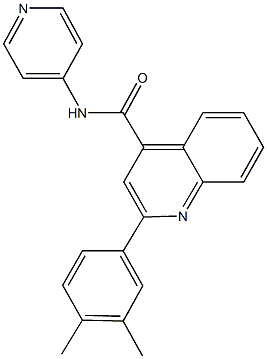 2-(3,4-dimethylphenyl)-N-(4-pyridinyl)-4-quinolinecarboxamide Struktur