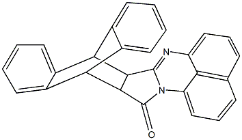 4,14-diazaoctacyclo[15.6.6.1~5,9~.0~2,16~.0~3,14~.0~13,30~.0~18,23~.0~24,29~]triaconta-3,5(30),6,8,9(30),10,12,18,20,22,24,26,28-tridecaen-15-one Struktur