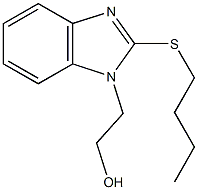 2-[2-(butylsulfanyl)-1H-benzimidazol-1-yl]ethanol Struktur