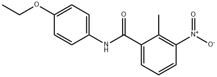 N-(4-ethoxyphenyl)-3-nitro-2-methylbenzamide Struktur