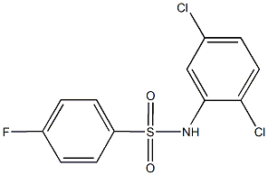 N-(2,5-dichlorophenyl)-4-fluorobenzenesulfonamide Struktur