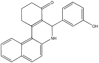 5-(3-hydroxyphenyl)-2,3,5,6-tetrahydrobenzo[a]phenanthridin-4(1H)-one Struktur