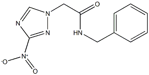 N-benzyl-2-{3-nitro-1H-1,2,4-triazol-1-yl}acetamide Struktur