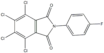 4,5,6,7-tetrachloro-2-(4-fluorophenyl)-1H-isoindole-1,3(2H)-dione Struktur