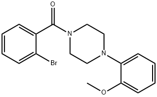 1-(2-bromobenzoyl)-4-(2-methoxyphenyl)piperazine Struktur