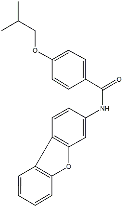 N-dibenzo[b,d]furan-3-yl-4-isobutoxybenzamide Struktur