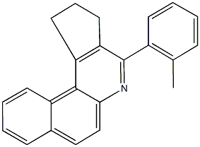 4-(2-methylphenyl)-2,3-dihydro-1H-benzo[f]cyclopenta[c]quinoline Struktur