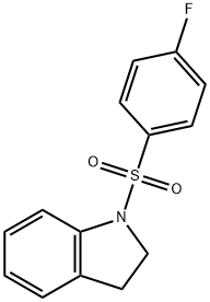 1-[(4-fluorophenyl)sulfonyl]indoline Struktur