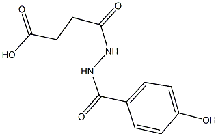 4-[2-(4-hydroxybenzoyl)hydrazino]-4-oxobutanoic acid Struktur