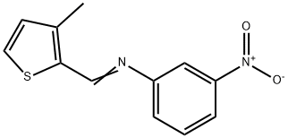 N-[(3-methyl-2-thienyl)methylene]-3-nitroaniline Struktur