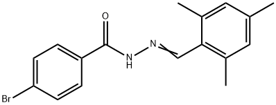 4-bromo-N'-(mesitylmethylene)benzohydrazide Struktur