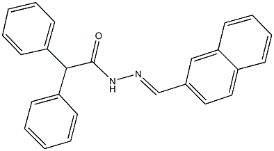 N'-(2-naphthylmethylene)-2,2-diphenylacetohydrazide Struktur