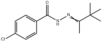 4-chloro-N'-(1,2,2-trimethylpropylidene)benzohydrazide Struktur