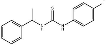 N-(4-fluorophenyl)-N'-(1-phenylethyl)thiourea Struktur