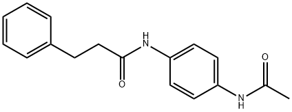 N-[4-(acetylamino)phenyl]-3-phenylpropanamide Struktur