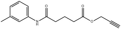 2-propynyl 5-oxo-5-(3-toluidino)pentanoate Struktur