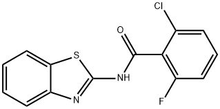 N-(1,3-benzothiazol-2-yl)-2-chloro-6-fluorobenzamide Struktur