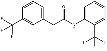 N-[2-(trifluoromethyl)phenyl]-2-[3-(trifluoromethyl)phenyl]acetamide Struktur