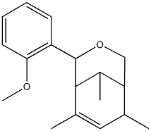 4-(2-methoxyphenyl)-6,8,9-trimethyl-3-oxabicyclo[3.3.1]non-6-ene Struktur