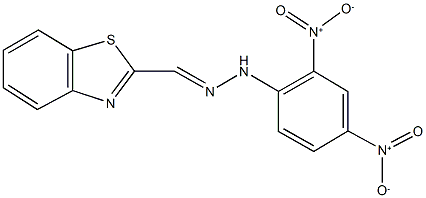 1,3-benzothiazole-2-carbaldehyde {2,4-bisnitrophenyl}hydrazone Struktur