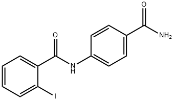 N-[4-(aminocarbonyl)phenyl]-2-iodobenzamide Struktur