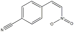 4-{2-nitrovinyl}benzonitrile Struktur