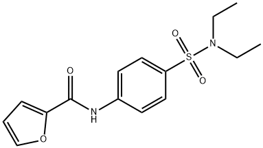 N-{4-[(diethylamino)sulfonyl]phenyl}-2-furamide Struktur