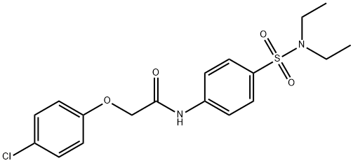 2-(4-chlorophenoxy)-N-{4-[(diethylamino)sulfonyl]phenyl}acetamide Struktur