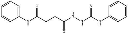 4-[2-(anilinocarbothioyl)hydrazino]-4-oxo-N-phenylbutanamide Struktur