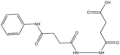 4-[2-(4-anilino-4-oxobutanoyl)hydrazino]-4-oxobutanoic acid Struktur