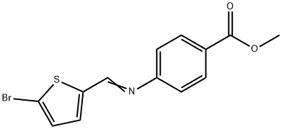 methyl 4-{[(5-bromo-2-thienyl)methylene]amino}benzoate Struktur