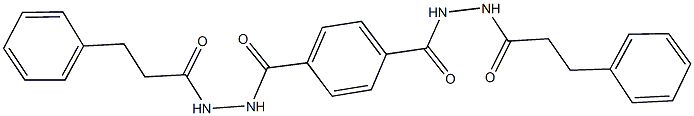 N'~1~,N'~4~-bis(3-phenylpropanoyl)terephthalohydrazide Struktur