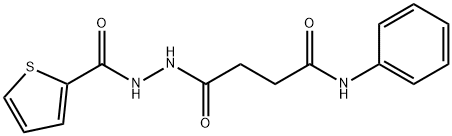 4-oxo-N-phenyl-4-[2-(2-thienylcarbonyl)hydrazino]butanamide Struktur