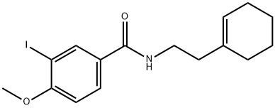 N-(2-cyclohex-1-en-1-ylethyl)-3-iodo-4-methoxybenzamide Struktur