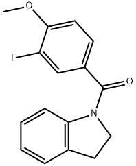 1-(3-iodo-4-methoxybenzoyl)indoline Struktur