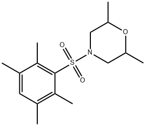 2,6-dimethyl-4-[(2,3,5,6-tetramethylphenyl)sulfonyl]morpholine Struktur