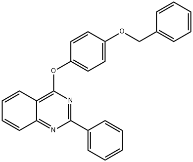 4-[4-(benzyloxy)phenoxy]-2-phenylquinazoline Struktur