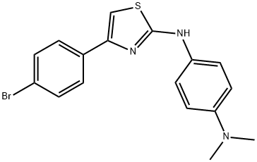 N~1~-[4-(4-bromophenyl)-1,3-thiazol-2-yl]-N~4~,N~4~-dimethyl-1,4-benzenediamine Struktur