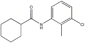 N-(3-chloro-2-methylphenyl)cyclohexanecarboxamide Struktur