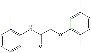 2-(2,5-dimethylphenoxy)-N-(2-methylphenyl)acetamide Struktur